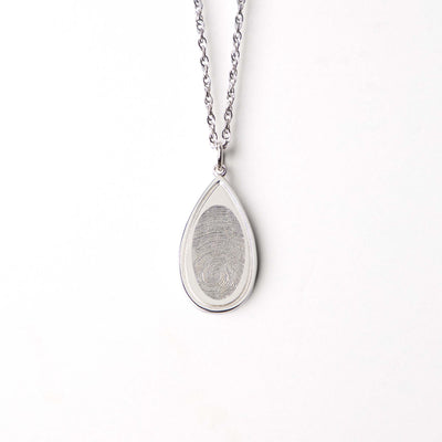 Teardrop Fingerprint Pendant - Perry