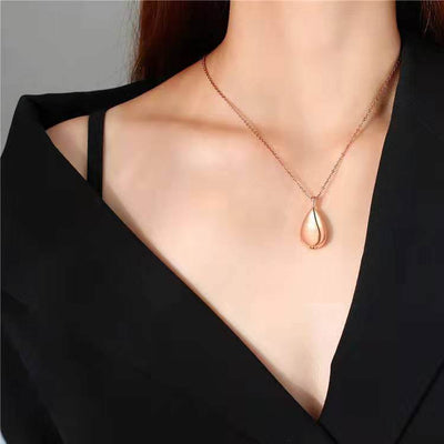 Teardrop Pendant - Lotus