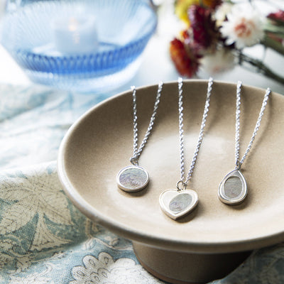 Teardrop Fingerprint Pendant - Blake